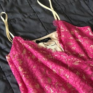 Never Worn - Pink Lace Bodysuit